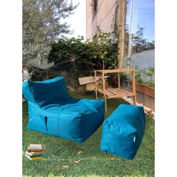 Bean Bag Set (2 Pieces) Xxl Sedir - Turquoise Turquoise