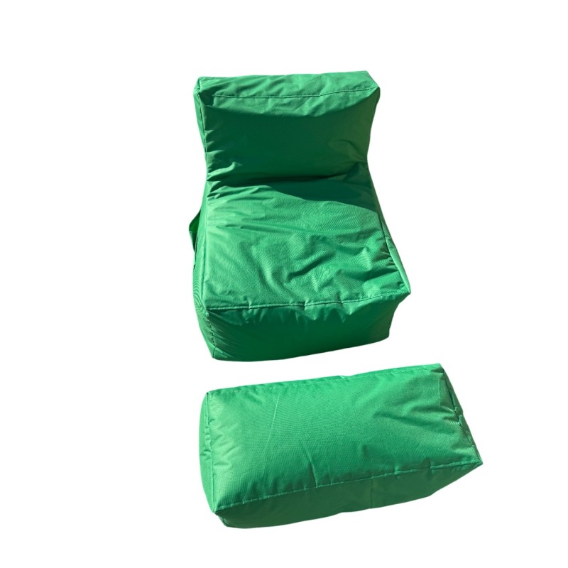 Bean Bag Set (2 Pieces) Xxl Sedir - Green Green