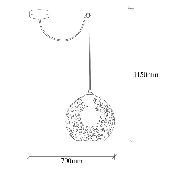 Chandelier Fellini - MR - 896 Black Opviq Chandelier Fellini - MR - 896 Black
