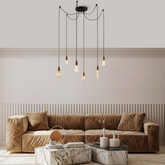 Chandelier Kabluni - MR - 916 Copper Chandelier Kabluni - MR - 916 Copper