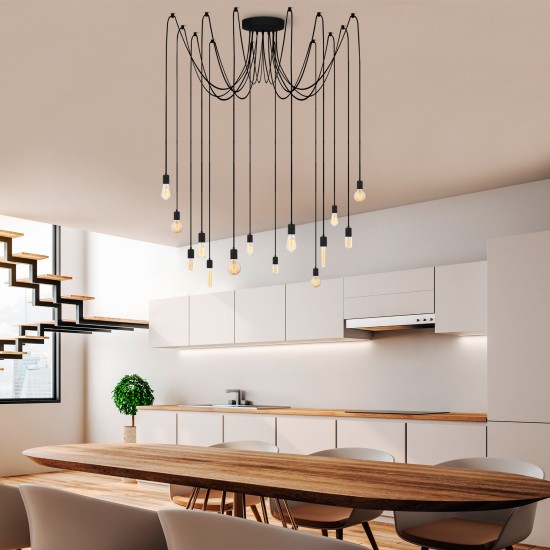 Chandelier Kabluni - MR - 931 Black Chandelier Kabluni - MR - 931 Black