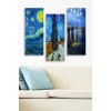 Wallxpert Decorative MDF Painting (3 Pieces) MDF0074 Multicolor
