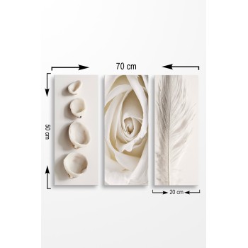 Decorative MDF Painting (3 Pieces) MDF0086 Multicolor