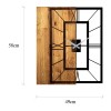 Wallxpert Decorative Wooden Wall Clock Wooden Clock 37 Light Walnut
Black