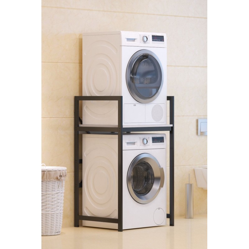 Washing Machine Cabinet C7 - White, Black White
Black