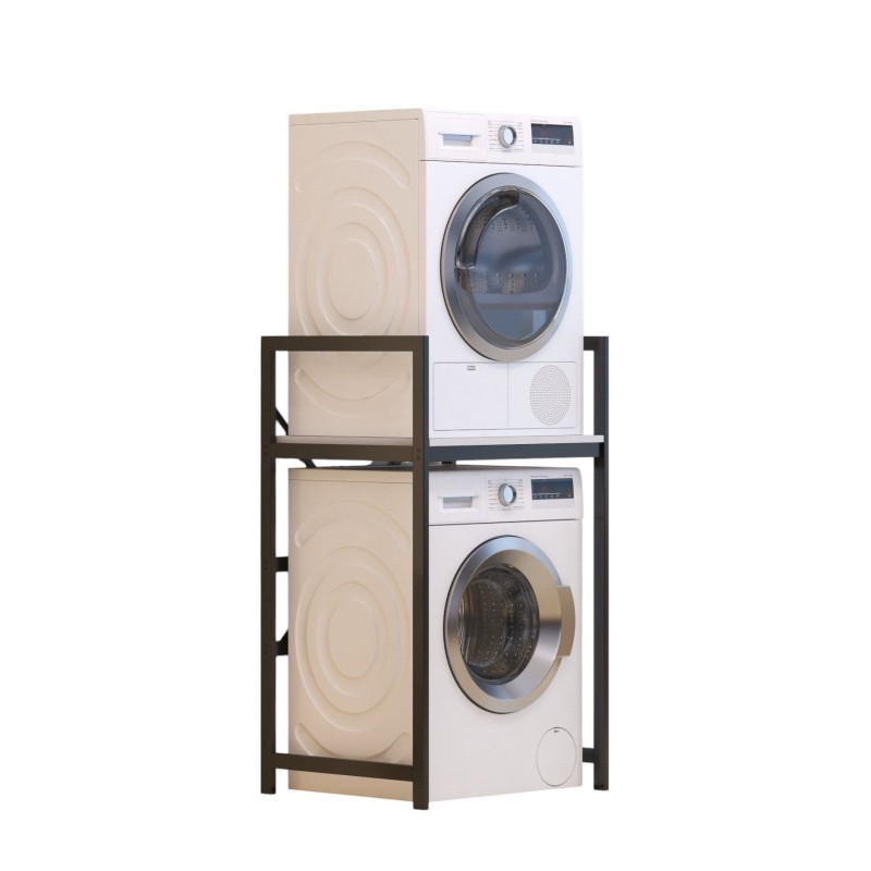 Washing Machine Cabinet C7 - White, Black White
Black