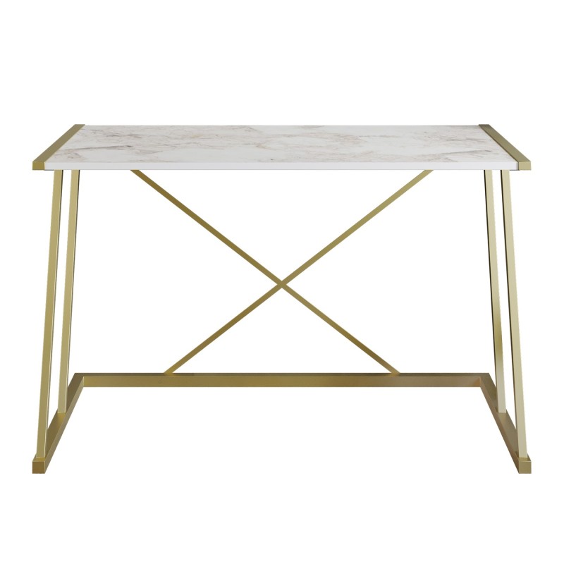 Study Desk Anemon - White, Gold White
Gold