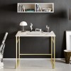 Study Desk Gama - White, Gold White
Gold