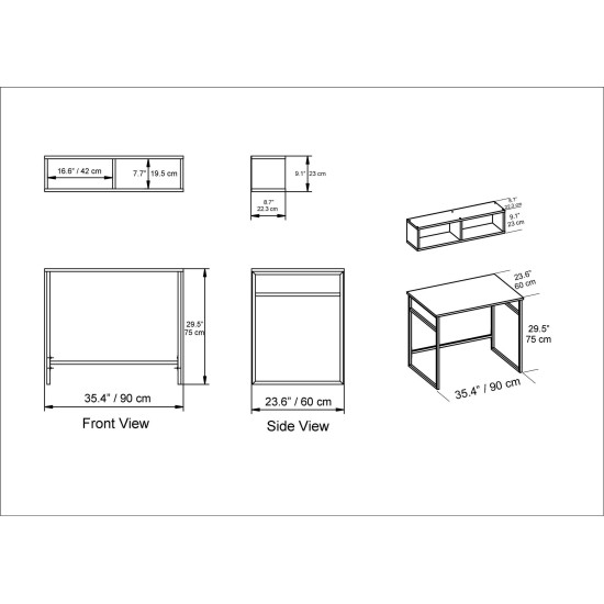 Study Desk Gama - White, Gold White
Gold Study Desk Gama - White, Gold White
Gold