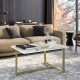 Coffee Table Merideths - Gold Gold
White Coffee Table Merideths - Gold Gold
White