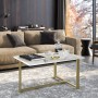 Coffee Table Merideths - Gold Gold
White
