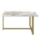 Coffee Table Merideths - Gold Gold
White Coffee Table Merideths - Gold Gold
White