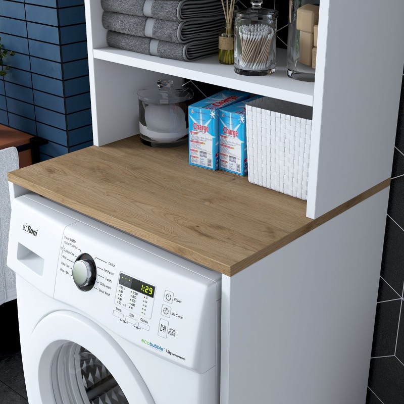 Washing Machine Cabinet KD101 - 1950 - Walnut White
Walnut