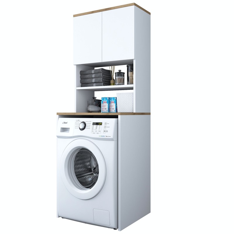 Washing Machine Cabinet KD101 - 1950 - Walnut White
Walnut
