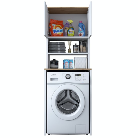 Washing Machine Cabinet KD101 - 1950 - Walnut White
Walnut