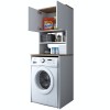 Washing Machine Cabinet KD101 - 1950 - Walnut White
Walnut