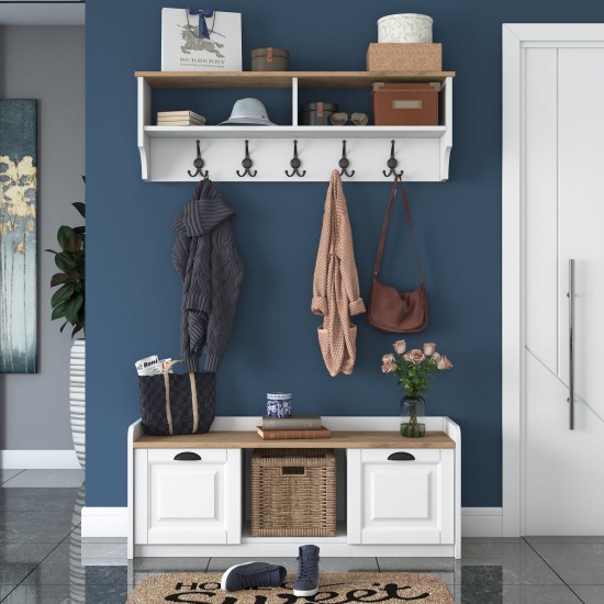 Hall Stand P2 - 1636 - Walnut White
Walnut Hall Stand P2 - 1636 - Walnut White
Walnut