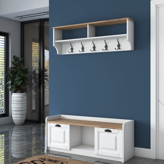 Hall Stand P2 - 1636 - Walnut White
Walnut Hall Stand P2 - 1636 - Walnut White
Walnut