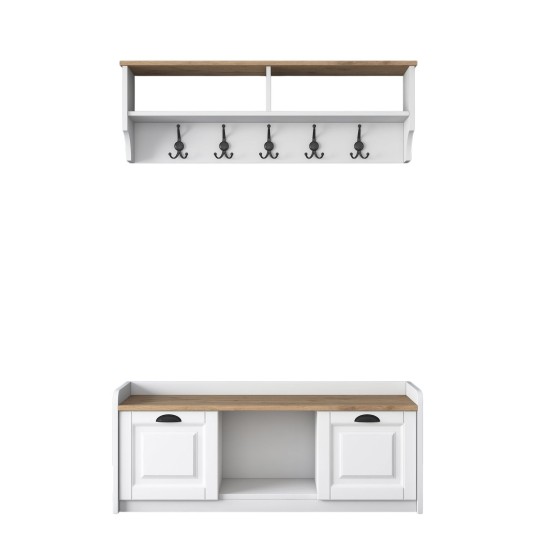 Hall Stand P2 - 1636 - Walnut White
Walnut Hall Stand P2 - 1636 - Walnut White
Walnut