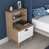 Nightstand BD105 - 2786 - Walnut Walnut
White