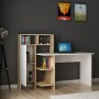 Study Desk Bugra - White, Oak White
Oak