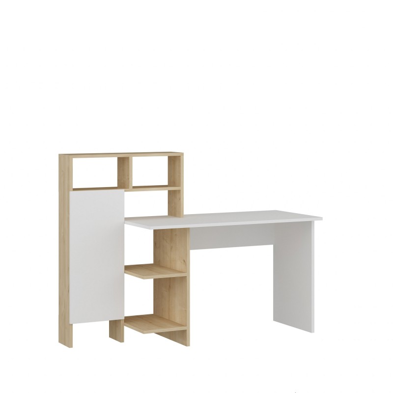 Study Desk Bugra - White, Oak White
Oak