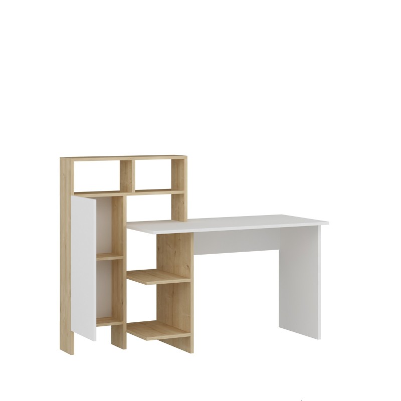 Study Desk Bugra - White, Oak White
Oak