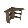 Study Desk Corner - Walnut Walnut