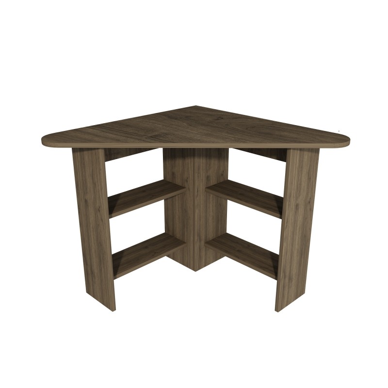 Study Desk Corner - Walnut Walnut