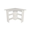 Hanah Home Study Desk Corner - White White