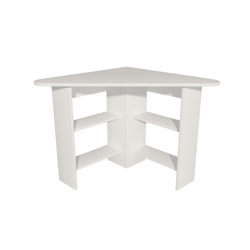 Hanah Home Study Desk Corner - White White