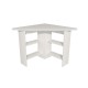 Study Desk Corner - White White Hanah Home Study Desk Corner - White White