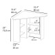 Study Desk Corner - White White Hanah Home Study Desk Corner - White White