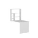 Hanah Home Study Desk Sedir White