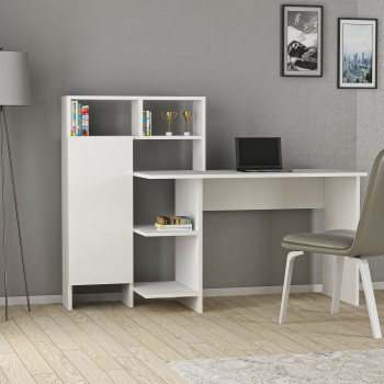 Study Desk Bugra - White White