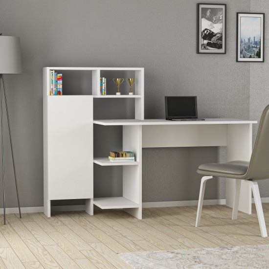 Study Desk Bugra - White White Study Desk Bugra - White White