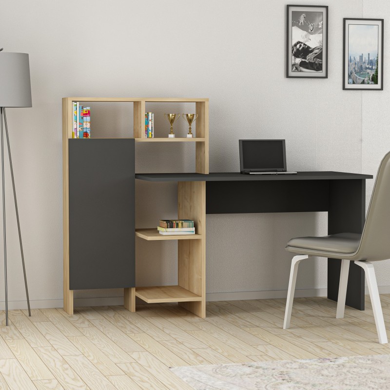 Study Desk Bugra - Anthracite Anthracite
Oak