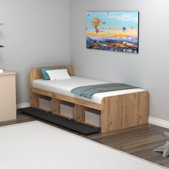 Single Bedstead Akser - Atlantic Pine, Anthracite Atlantic Pine
Anthracite Single Bedstead Akser - Atlantic Pine, Anthracite Atlantic Pine
Anthracite