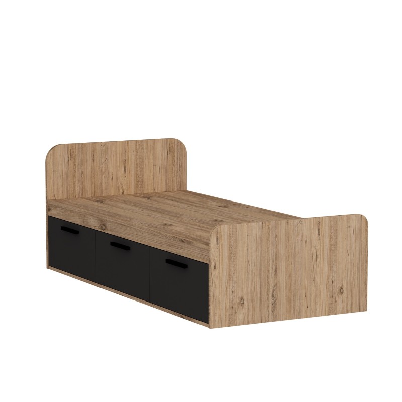 Single Bedstead Akser - Atlantic Pine, Anthracite Atlantic Pine
Anthracite