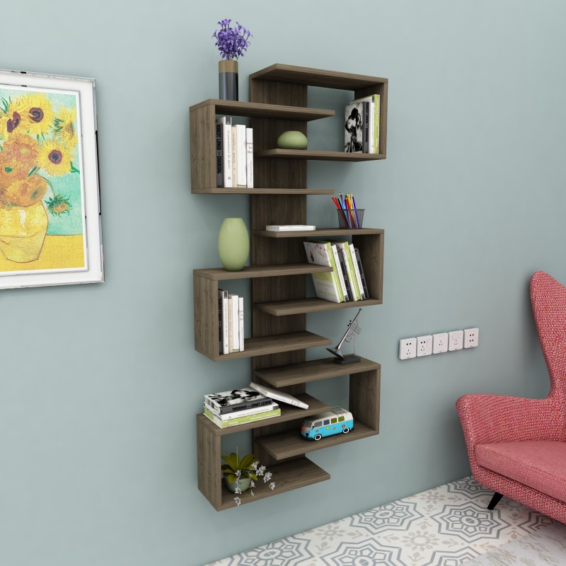 Bookshelf Lotus - Walnut Walnut