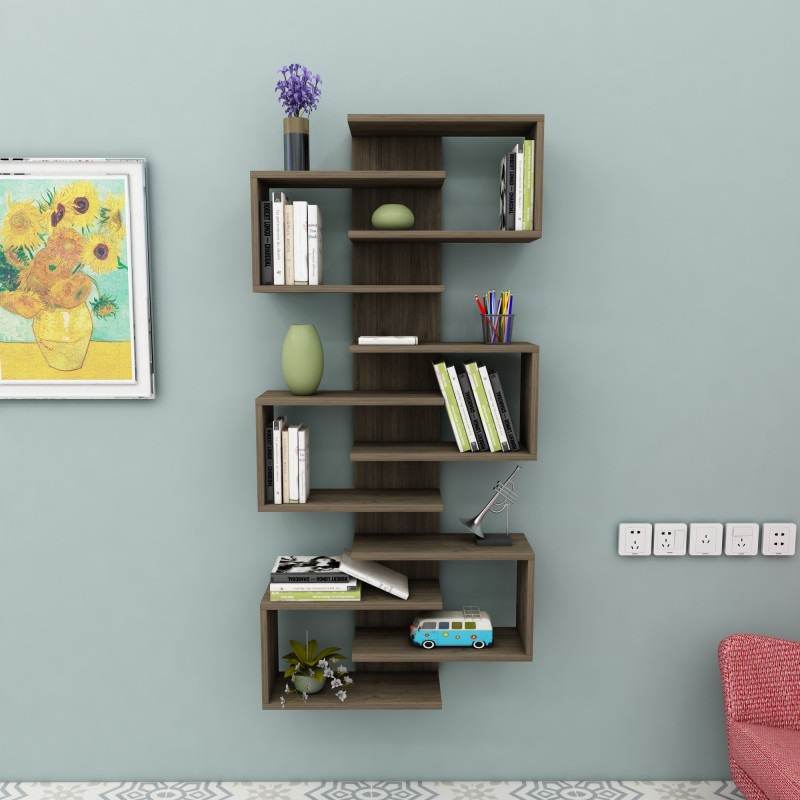 Bookshelf Lotus - Walnut Walnut
