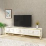 TV Stand Sona - White, Gold White
Gold
