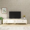 TV Stand Sona - White, Gold White
Gold