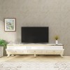 TV Stand Sona - White, Gold White
Gold