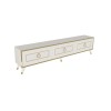 TV Stand Sona - White, Gold White
Gold