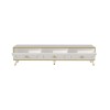 TV Stand Sona - White, Gold White
Gold