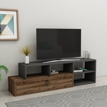 TV Stand Duru - Light Walnut, Anthracite Light Walnut
Anthracite