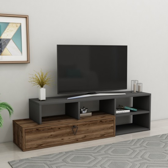 TV Stand Duru - Light Walnut, Anthracite Light Walnut
Anthracite TV Stand Duru - Light Walnut, Anthracite Light Walnut
Anthracite