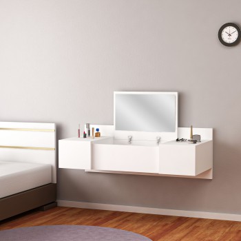 Τουαλέτα Κρεβατοκάμαρας - Zakkum - Χρώμα Λευκό 