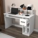 Study Desk Eslem - White White Study Desk Eslem - White White